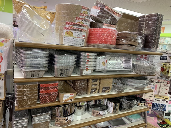 ケーキ型コーナーには思わず手作りしたくなるアイテムがたくさん